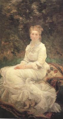 Marie Bracquemond The Woman in White (nn02) oil painting picture